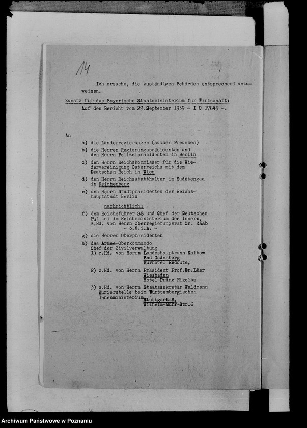 Obraz 18 z jednostki "Korespondencja w sprawie odbywania targów i jarmarków w okresie wojny"