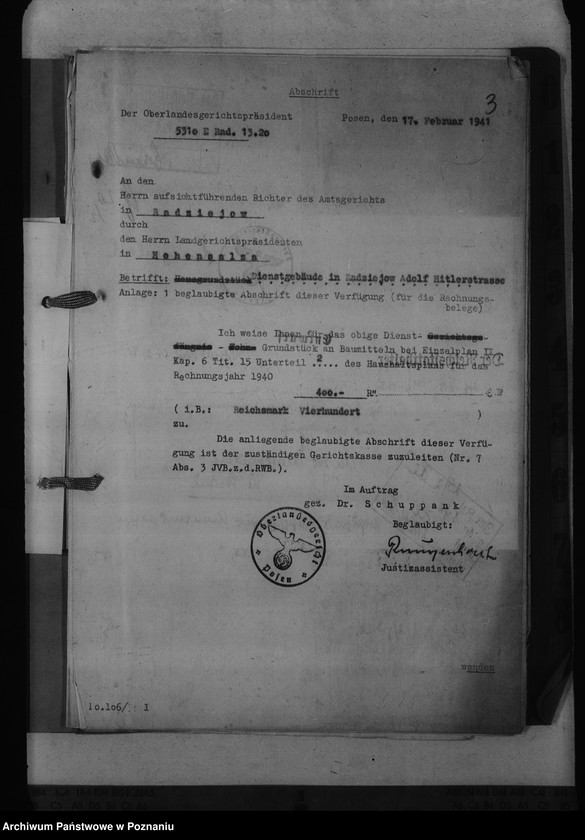 Obraz 7 z jednostki "Amtsgericht Radziejów"