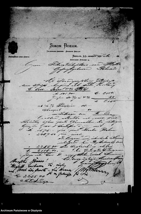 image.from.unit.number "/Geschäftsbriefverkehr des Justizrats Magnus Meitzen u. a. Rechtsänwalte u. Notare mit dem gräfl. Sekretär C. Schmidt u. dem Grafen/"