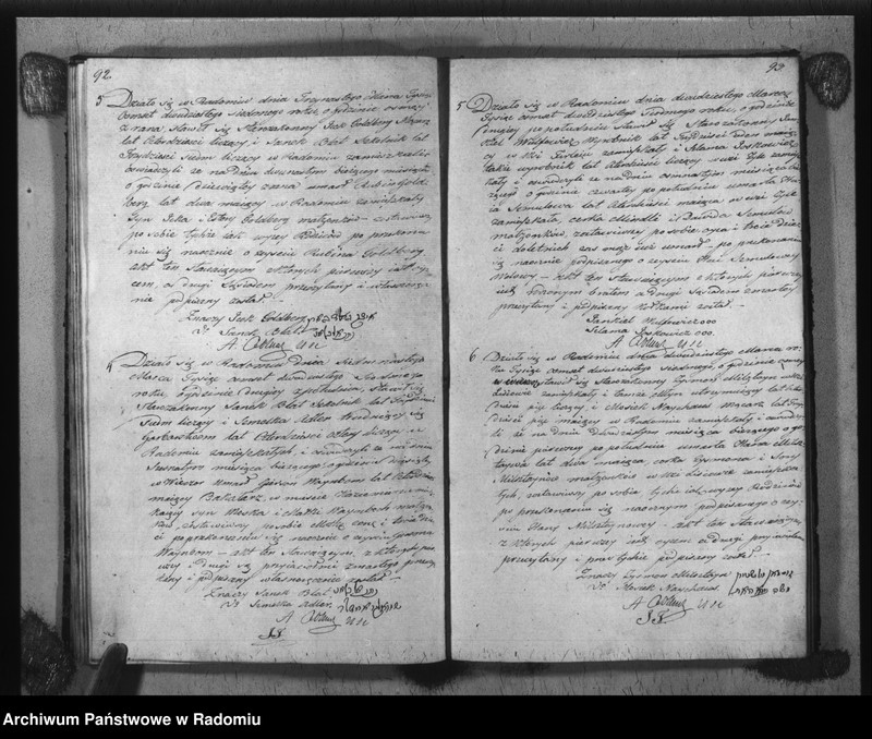 image.from.unit.number "Akta Stanu Cywilnego Wyznania Mojżeszowego Parafii Radom Urodzin, Małżeństwa i Zejścia Roku 1827"