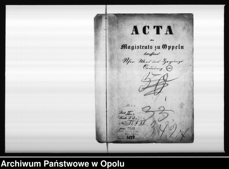 Obraz 4 z jednostki "Acta des Magistrats zu Oppeln betreffend Ufer-Ward und Hegungs-Ordnung"