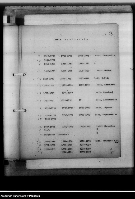 Obraz 17 z jednostki "Verzeichnis der Luftschutzmässig gesicherten Personenbücher"