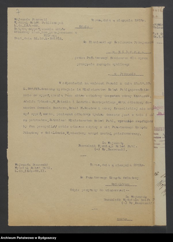 image.from.unit.number "Akra szczegółowe w sprawie zwrotu akt z Niemiec"