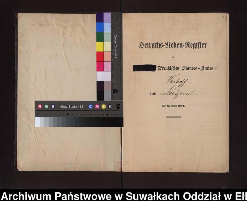 image.from.unit.number "Heiraths-Neben-Register des Preussischen Standes-Amtes Neuhoff Kreis Loetzen"