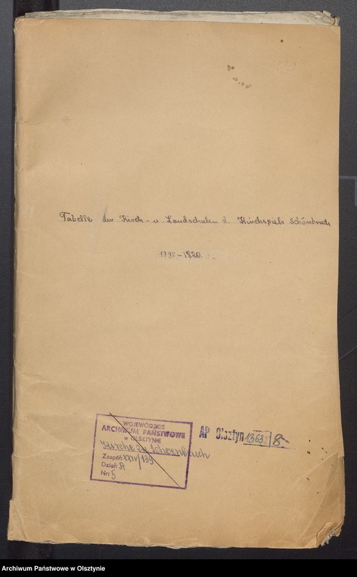 image.from.unit.number "Tabelle der Kirch- und Land Schulen"