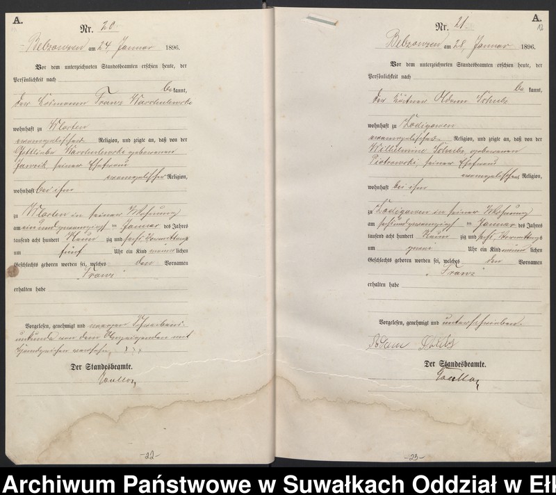 image.from.unit.number "Geburts-Haupt-Register des Königlichen Preussischen Standes-Amtes Belzonzen Kreis Johannisburg Sterbe-Haupt-Register des Königlichen Preussischen Standes-Amtes Belzonzen Kreis Johannisburg"