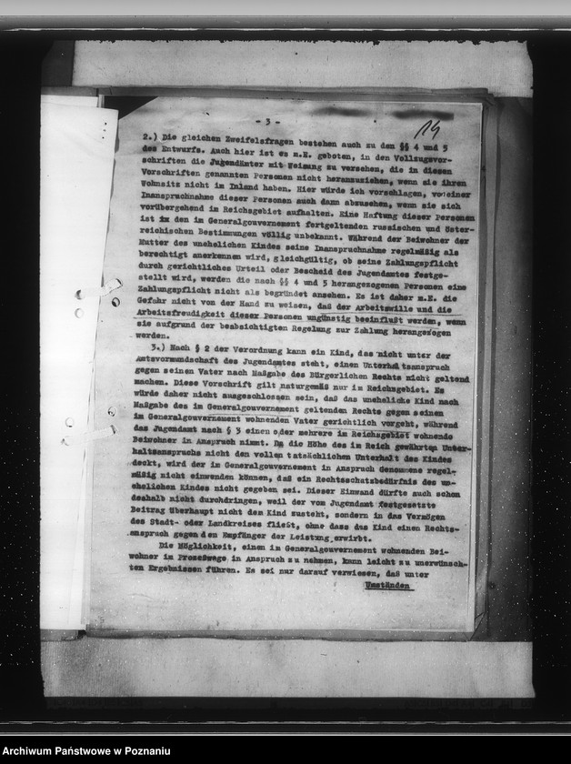 Obraz 18 z jednostki "Verordnung über die Rechtsverhältnisse der Schutzangehörigen und staatenlosen unehelichen Kinder polnischen Volkstums"