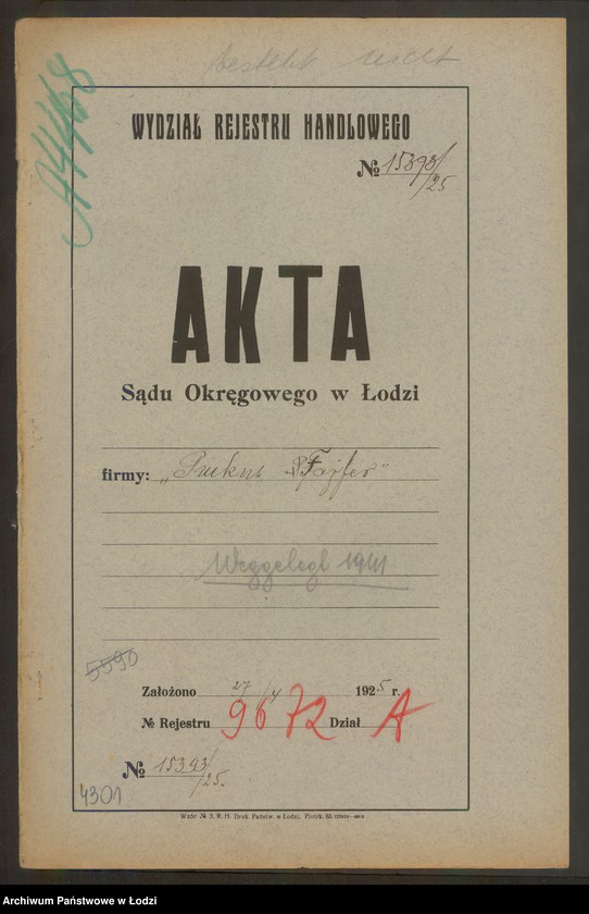 Obraz 2 z jednostki "Pinkus Fajfer- sklep kolonialno- spożywczy- Pabianice"