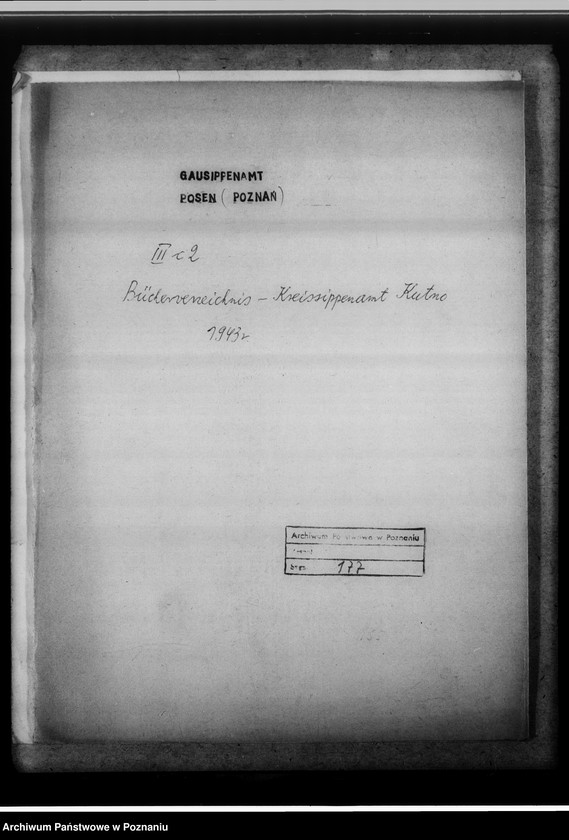 image.from.unit.number "Bücherverzeichnis, Kreissippenamt Kutno"