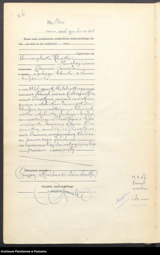 Obraz 8 z jednostki "Księga miejscowa zgonów tom IV [Rejestr główny zgonów]"