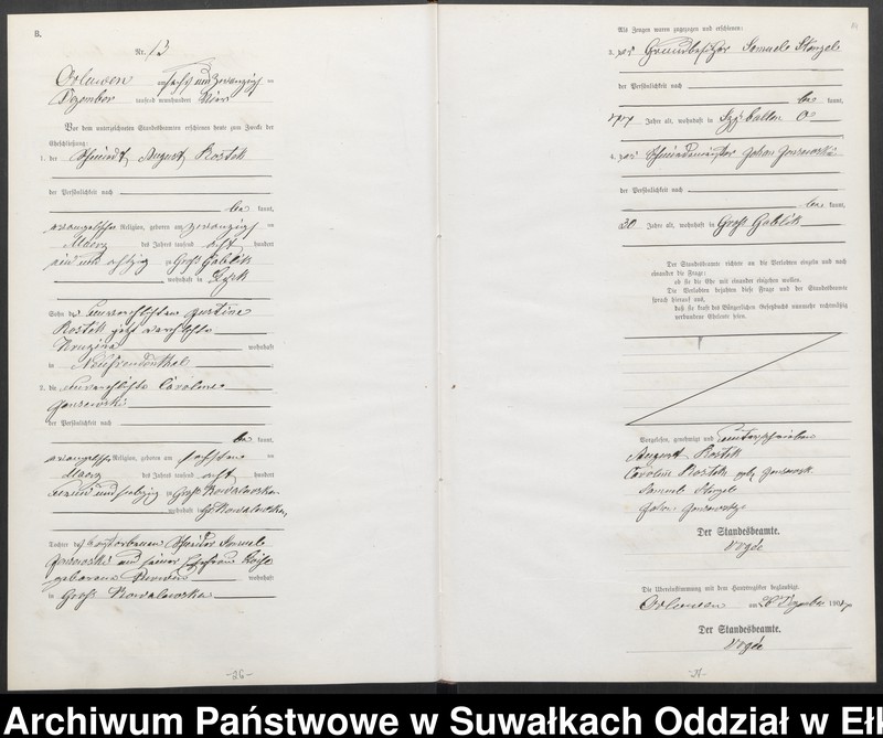 image.from.unit.number "Heirats-Neben-Register des Preussischen Standes-Amtes Orlowen Kreis Lötzen"