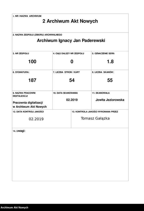 image.from.unit.number "I. J. Paderewski w latach 1892-1930. Fotografie wykonane w formacie kart pocztowych"