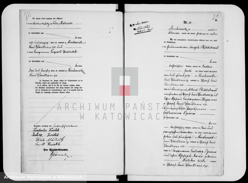 image.from.unit.number "Księga małżeństw za rok 1879 [nr 1 - 71]"