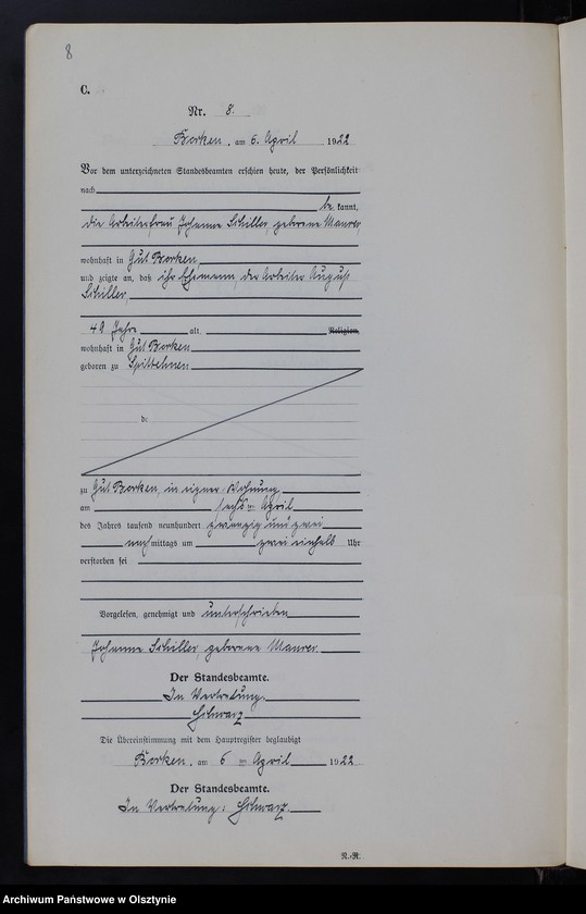 image.from.unit.number "Sterbe-Neben-Register Nr 1 - 17 [ Księga zgonów - wtóropis ]"