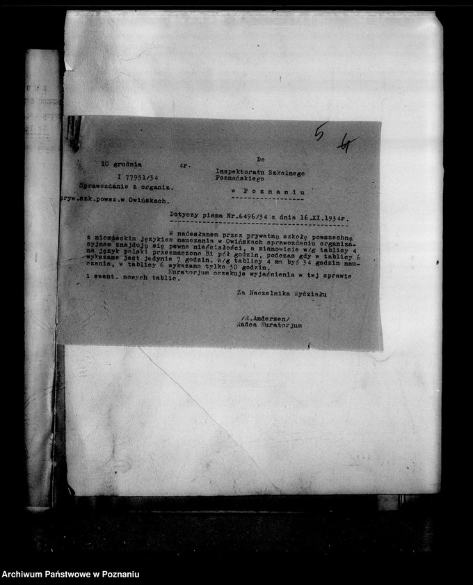 Obraz 9 z jednostki "Prywatna Szkoła Powszechna z niemieckim językiem nauczania Owińska powiat Poznański"