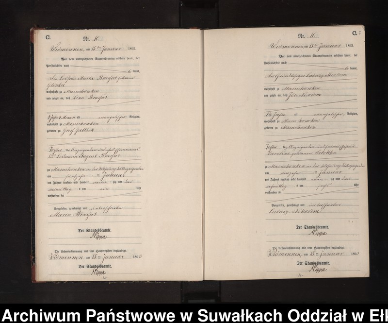 image.from.unit.number "Sterbe-Neben-Register des Preussischen Standes-Amtes Widminnen Kreis Loetzen"