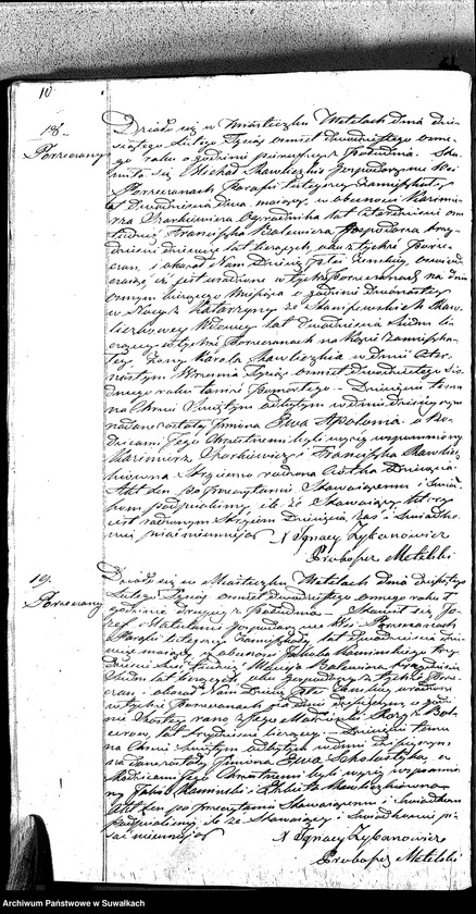 image.from.unit.number "Duplikat Aktów Urodzonych, Zaślubionych Zmarłych Katolików Parafii Metelskiey Roku 1828"