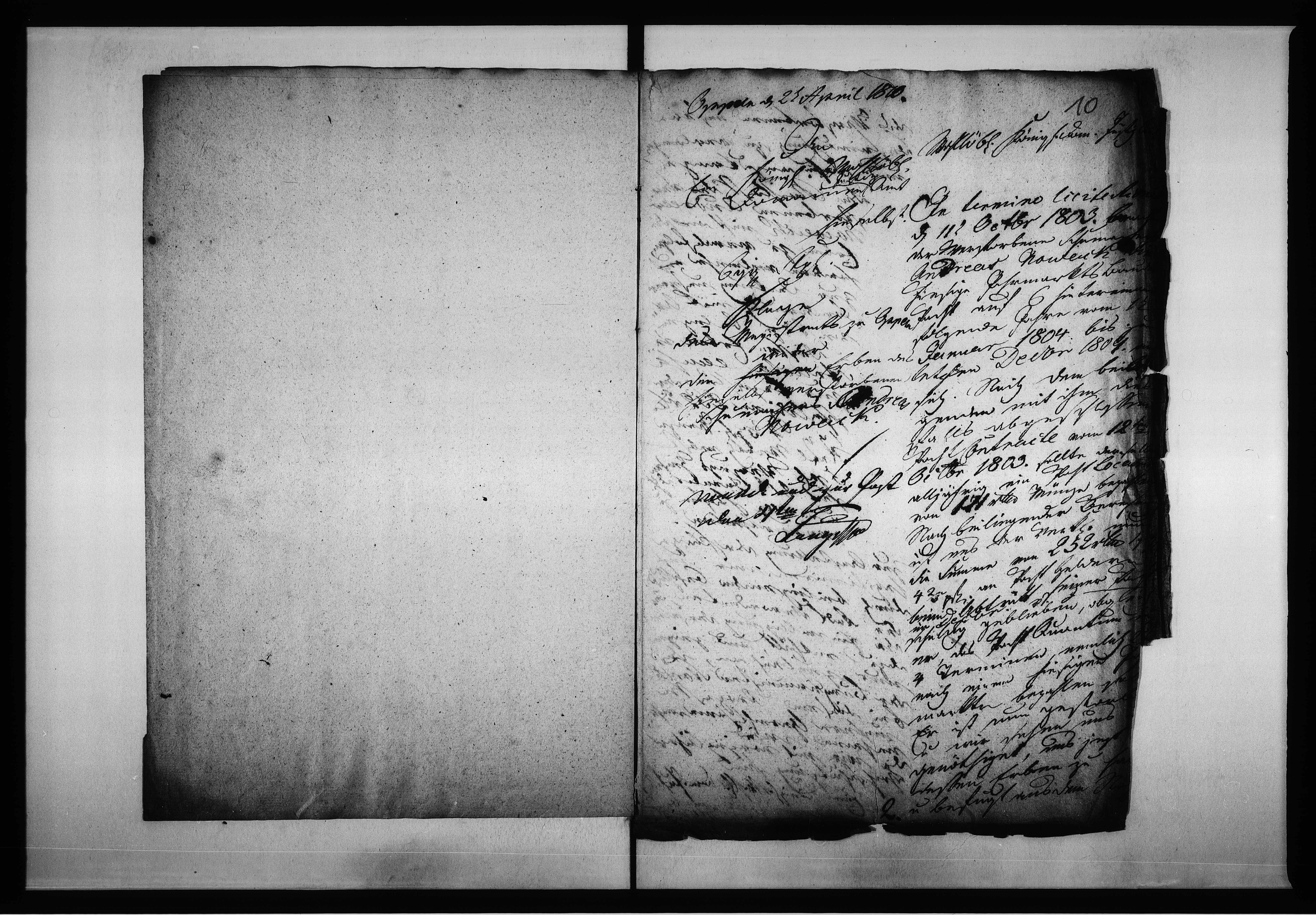 Obraz 13 z jednostki "Manual Akten des Magistrats zu Oppeln wegen der Forderung von Baudenpachtgefälle an die Andreas Nowackschen Erben auf dem hiesigen Schloss Grunde wohnhaft"