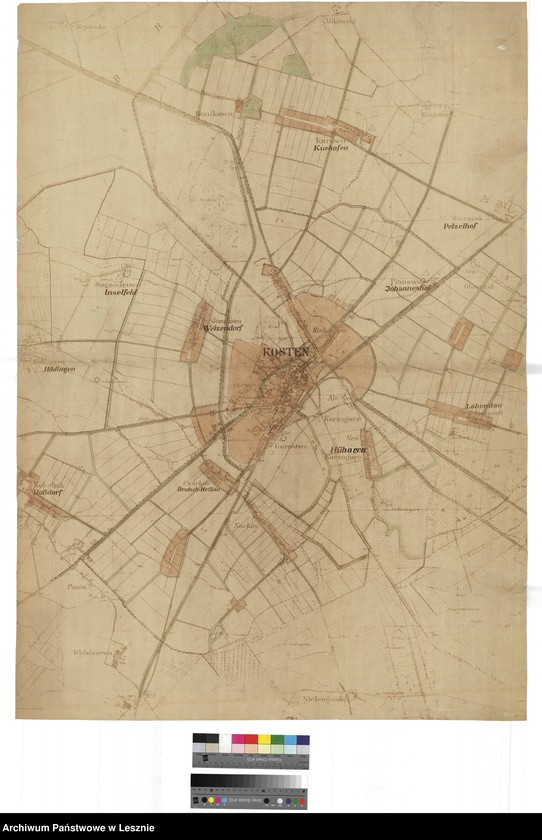 Obraz z jednostki "Kościan [plan miasta Kościana i okolic]"