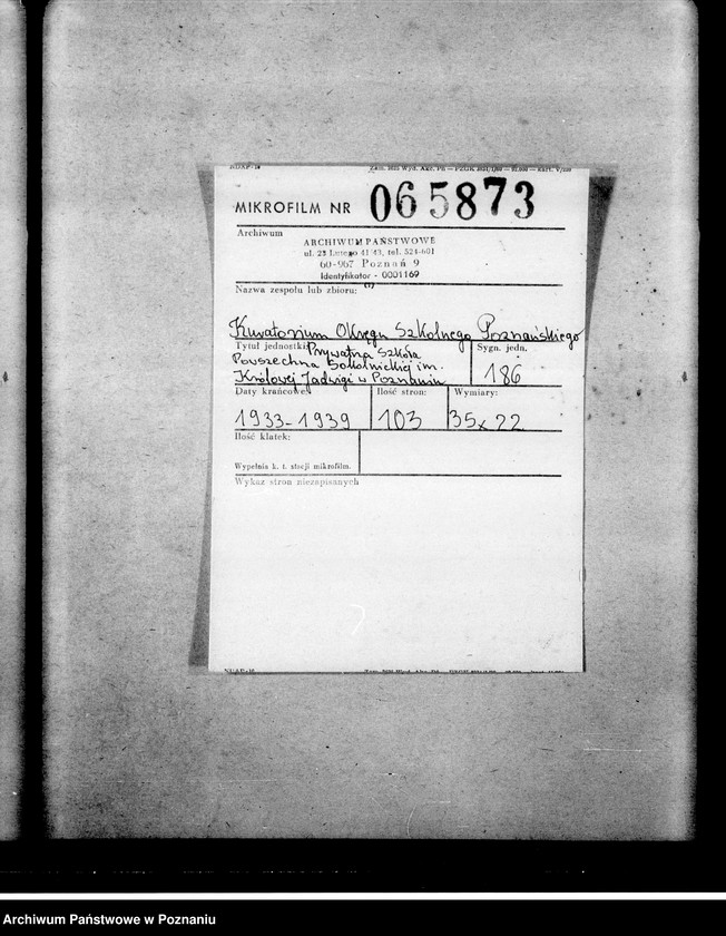 Obraz 2 z jednostki "Prywatna Szkoła Powszechna Sokolnickiej imienia Królowej Jadwigi w Poznaniu"