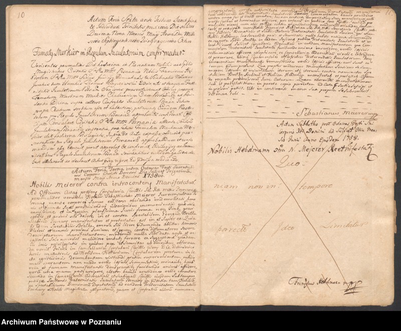 Obraz 9 z jednostki "Prothocollum nobilis officii consularis civitatis Posnaniae."