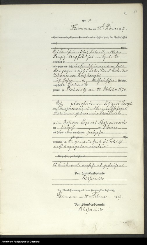 Obraz 14 z jednostki "Księga zgonów"