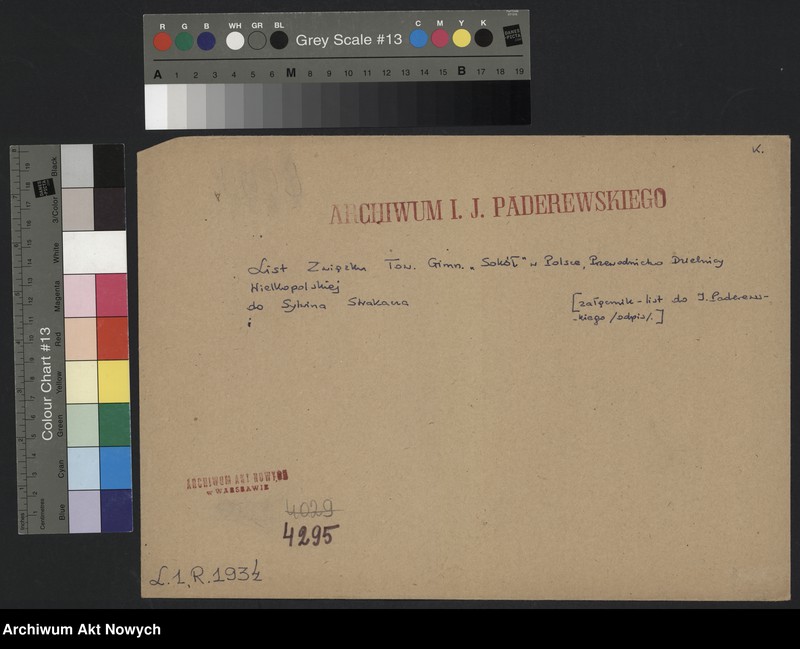 image.from.unit.number "Sokół, Związek Towarzystw Gimnastycznych w Polsce; Przewodnictwo Dzielnicy Wielkopolskiej; Załączniki: list do I. J. Paderewskiego (odpis); L.1"