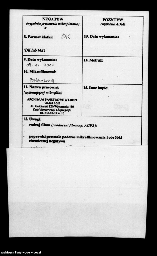 Obraz 3 z jednostki "Akta tyczące się zakazu gry w loterię prywatną"