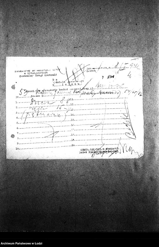 Obraz 7 z jednostki "[Kuchnia nr 408, ul. Brzezińska 53. Kuchnia nr 19, ul. Brzezińska 57a. Kuchnia nr 367, ul. Brzezińska 77. Działalność kuchni, personel, konsumenci, raporty, kontrole]"