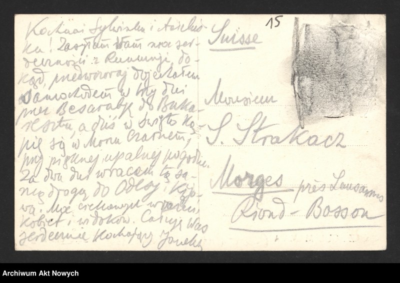 image.from.unit.number "Karszo-Siedlewski Jan (dyplomata, brat Anieli Strakacz); Załączniki: telegram S. Strakacza do J. Kołłupajło; L.52 (odpowiedzi)"