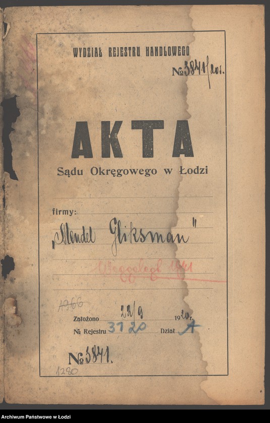 Obraz 2 z jednostki "Mendel Gliksman- sprzedaż pończoch"