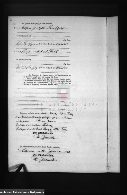 image.from.unit.number "Akta małżeństw - pierwopis nr 1-6"