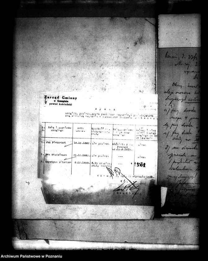 Obraz 10 z jednostki "Rozrachunki z gminą Czempiń odnośnie rozparcelowanego obszaru dworskiego Betkowo"