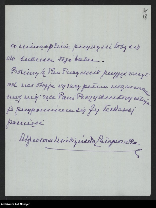 image.from.unit.number "Chłapowski Alfred (ambasador RP we Francji) i Helena; Załączniki: a) list P. de Fouquieres; b) list Ph. Pétain