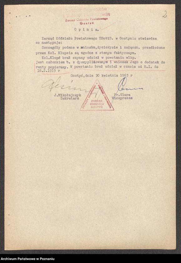 Obraz 17 z jednostki "Życiorysy powstańców wielkopolskich: K - tom Vl /Klupś Józef - Kołodziej Antoni/."