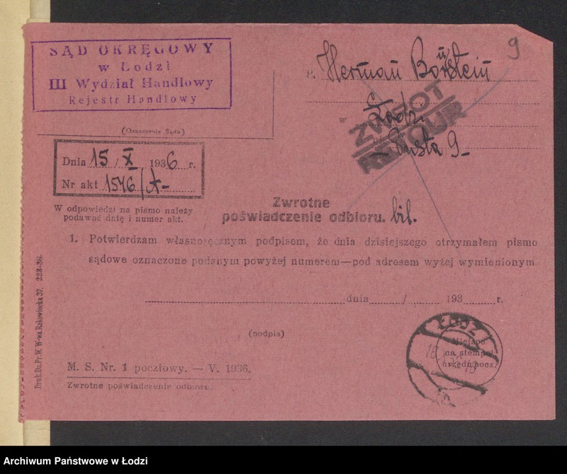 Obraz 11 z jednostki "Herman Bornstein- sprzedaż technicznych rzeczy"