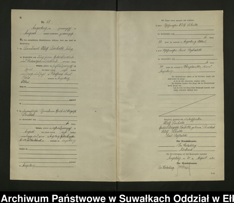 image.from.unit.number "[Heirats - Register (Neben - Register) Standesamt Angerburg einschl. der Bezirke, Gr. Strengeln, Prinowen und Kehlen Kreis Angerburg] No 50 bis 115"