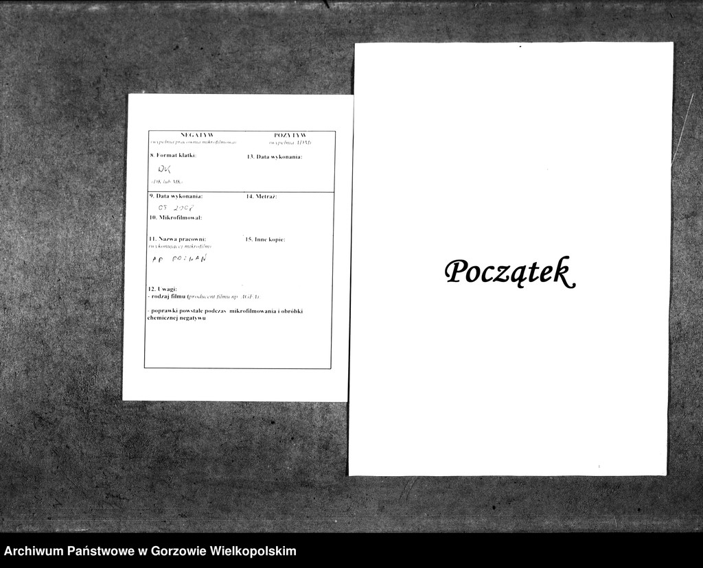 image.from.unit.number "Duplikate der Kirchenbücher von der Parochie Marwitz (Marwice)"