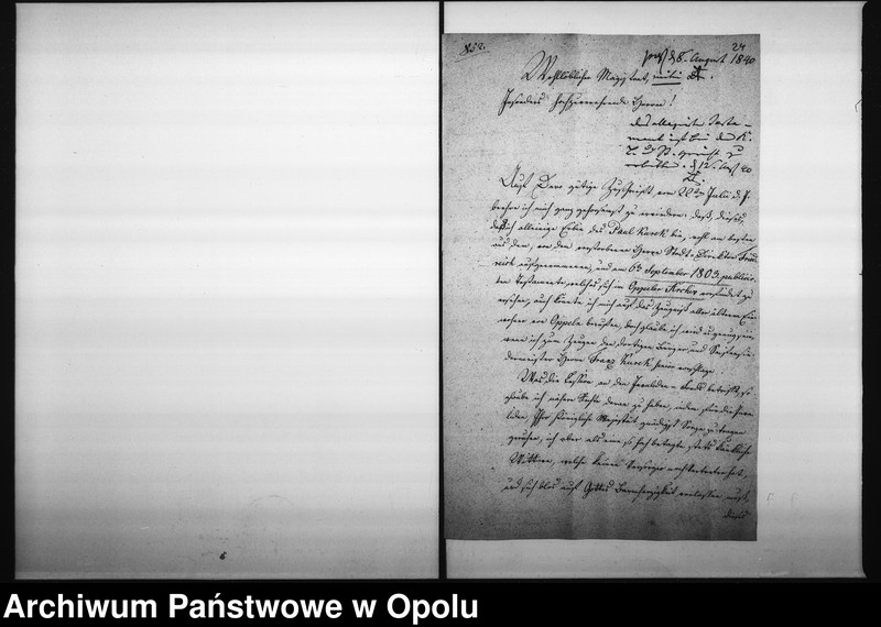 Obraz 20 z jednostki "Acta des Magistrats zu Oppeln betreffend die Ablösung der Fleischbank-Gerechtigkeit der Paul Kureck