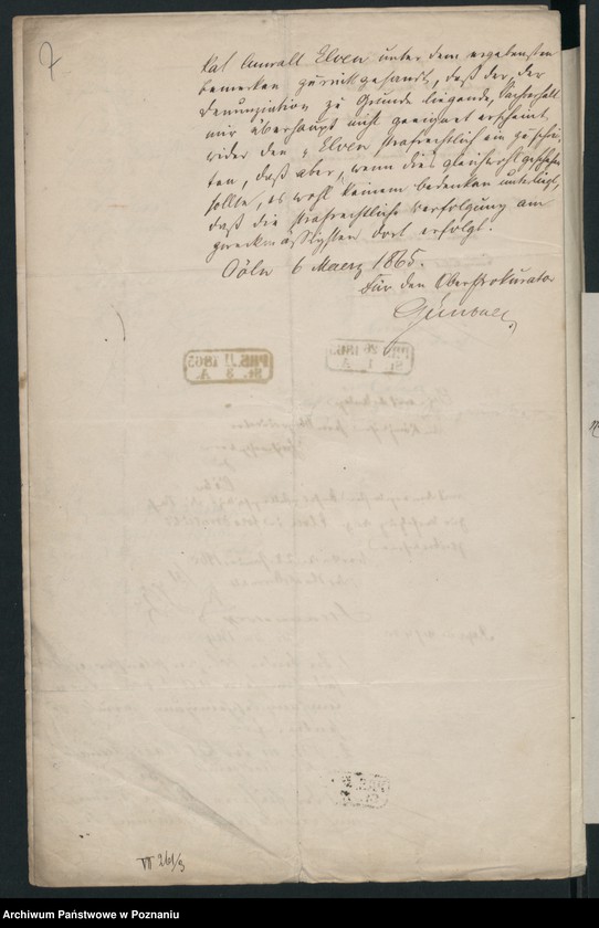 Obraz 10 z jednostki "Klage der Posener Polizeibeamten gegen den Rechtsanwalt Elven in Köln wegen Beamtenbeleidigung im Działyński - Prozess"