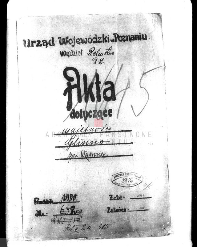 Obraz 4 z jednostki "Majętność leśna Glinno powiat wągrowiecki"