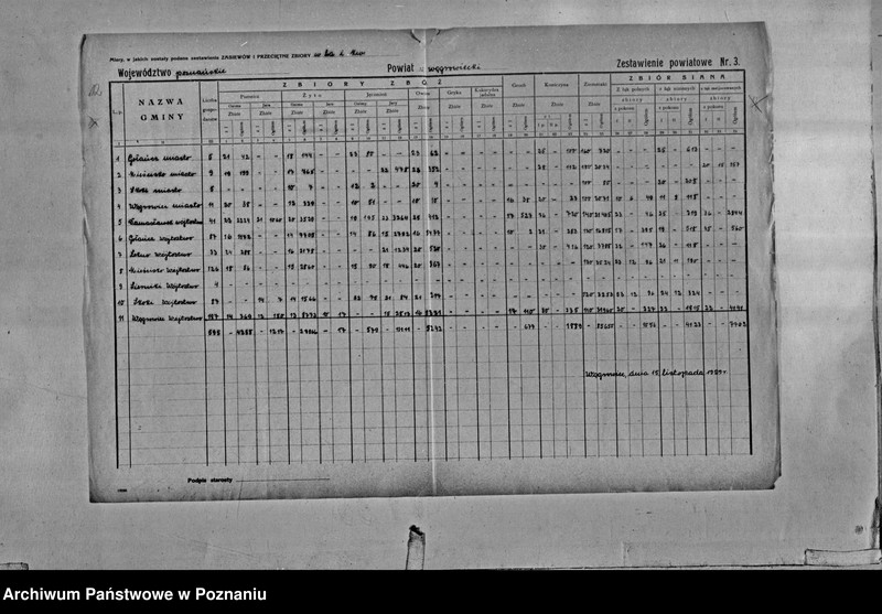 Obraz 14 z jednostki "/Statystyka produkcji rolnej - zestawienie powiatowe - Wągrowiec"