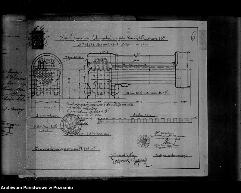 Obraz 10 z jednostki "Fabryka maszyn W. Staszewskiego w Pobiedziskach powiat poznański nr porządkowy kotła 66"