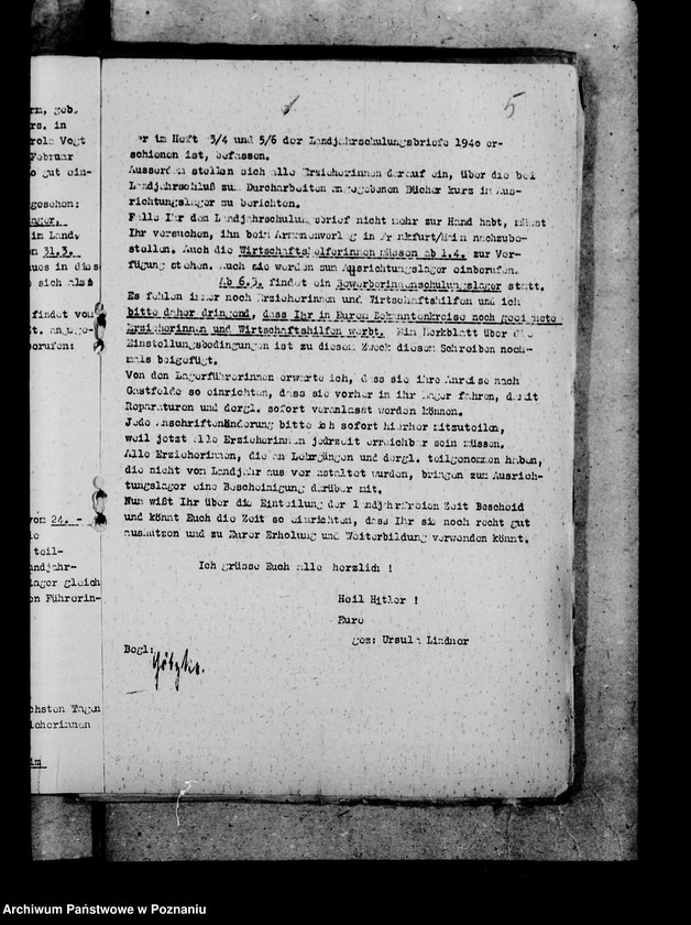 Obraz 9 z jednostki "Okólniki i zarządzenia dla Landjahrlager"