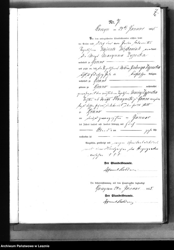 Obraz 10 z jednostki "[Księga zgonów]"