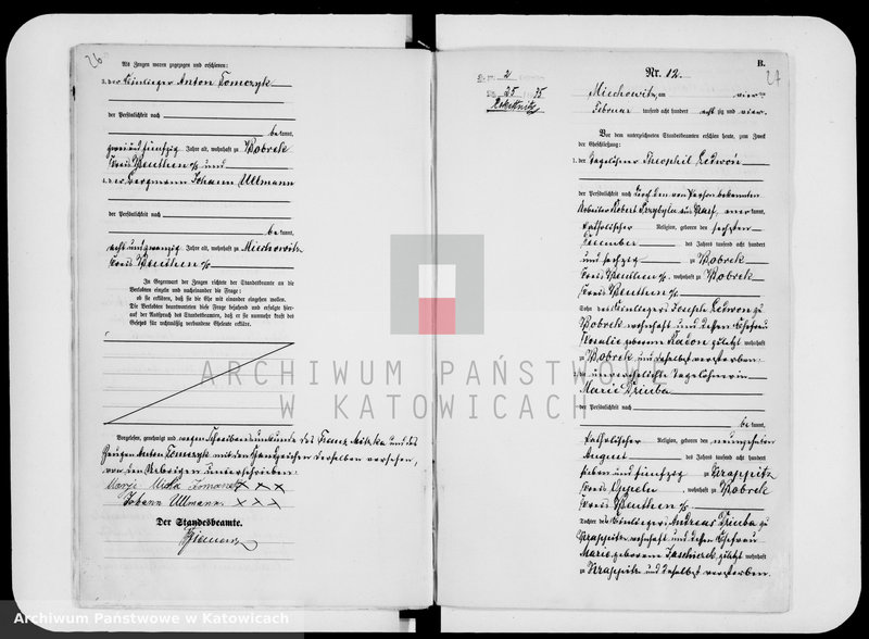 image.from.unit.number "Księga małżeństw za rok 1884 [nr 1 - 97]"