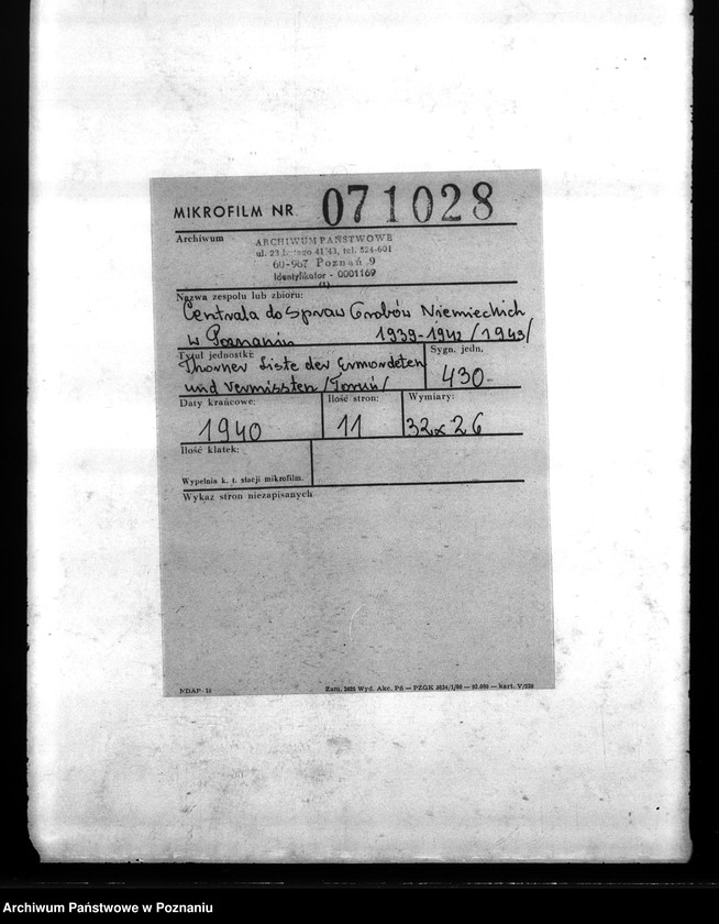 Obraz 2 z jednostki "Thorner Liste der Ermordeten und Vermissten (Toruń)"