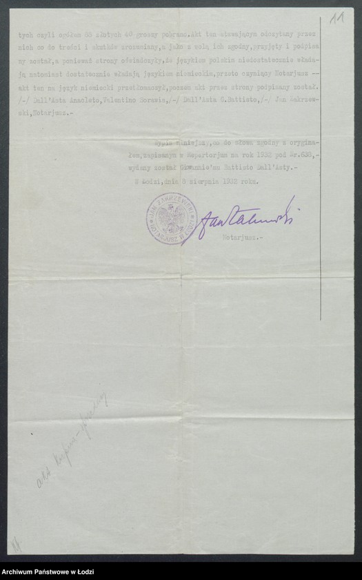 Obraz 13 z jednostki "Dall Asta Anacleto, Giovanni Battisto – cukiernia, chłodnia włoska"