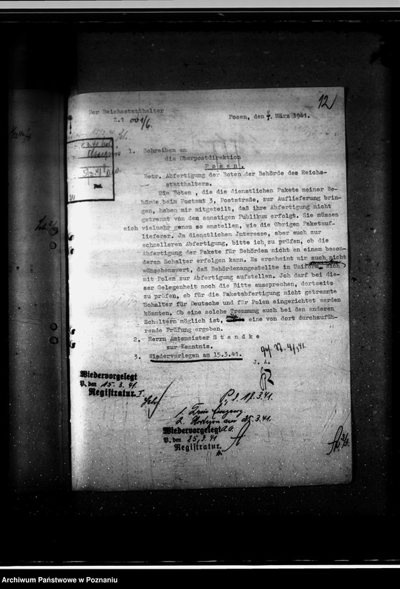 Obraz 16 z jednostki "Verkehr mit der Reichspost- allgemein"