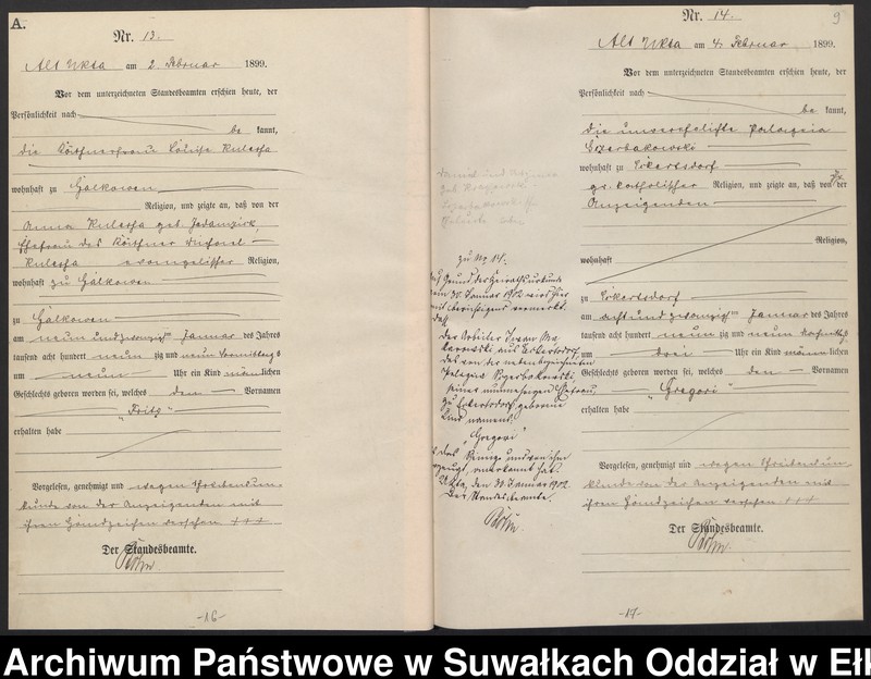 image.from.unit.number "Geburts-Haupt-Register des Königlichen Preussischen Standes-Amtes Alt Ukta Kreis Sensburg"